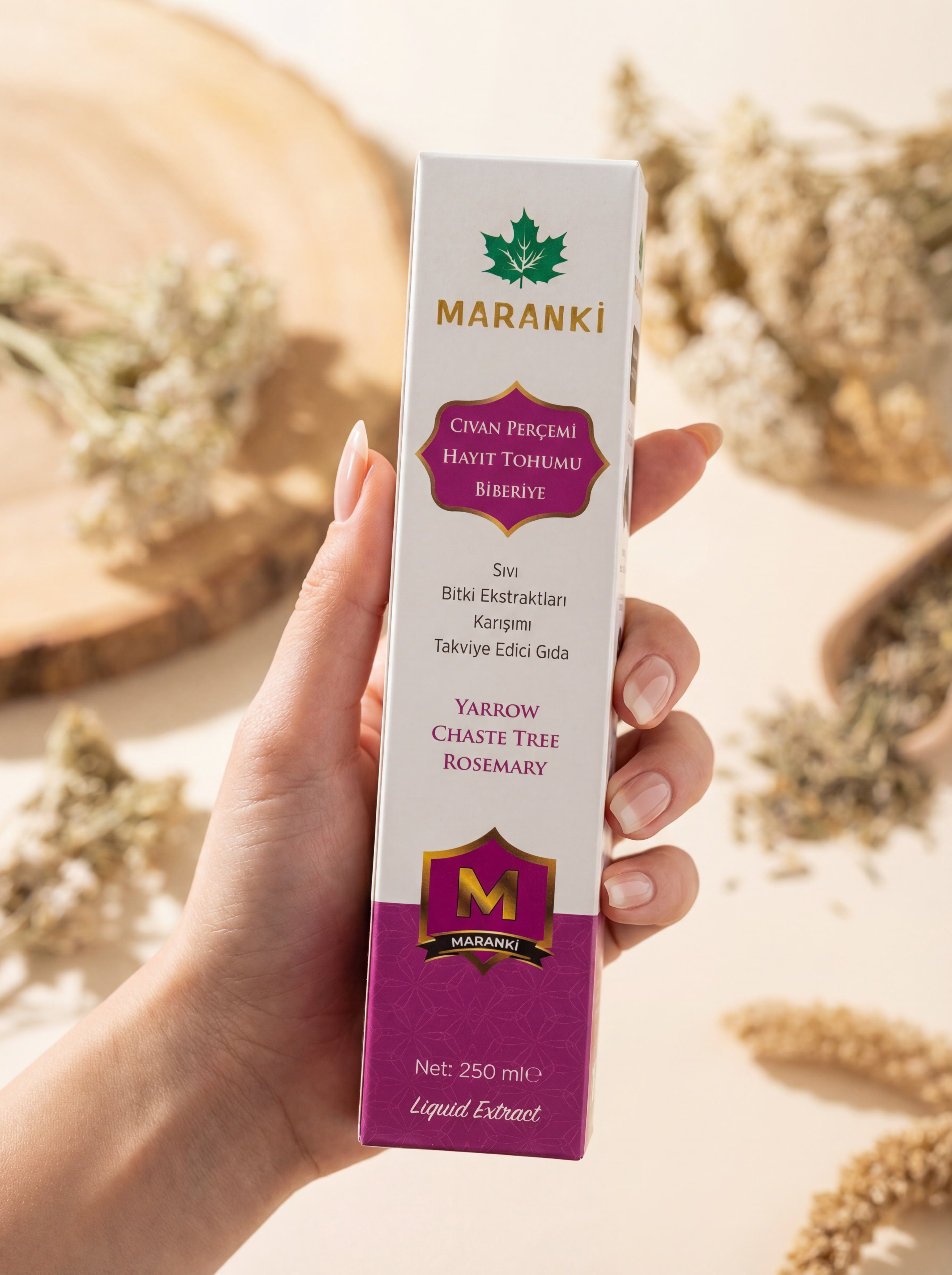 Ahmet Maranki Civan Perçemi – Hayıt Tohumu – Biberiye Sıvı Ekstrakt 250 ml