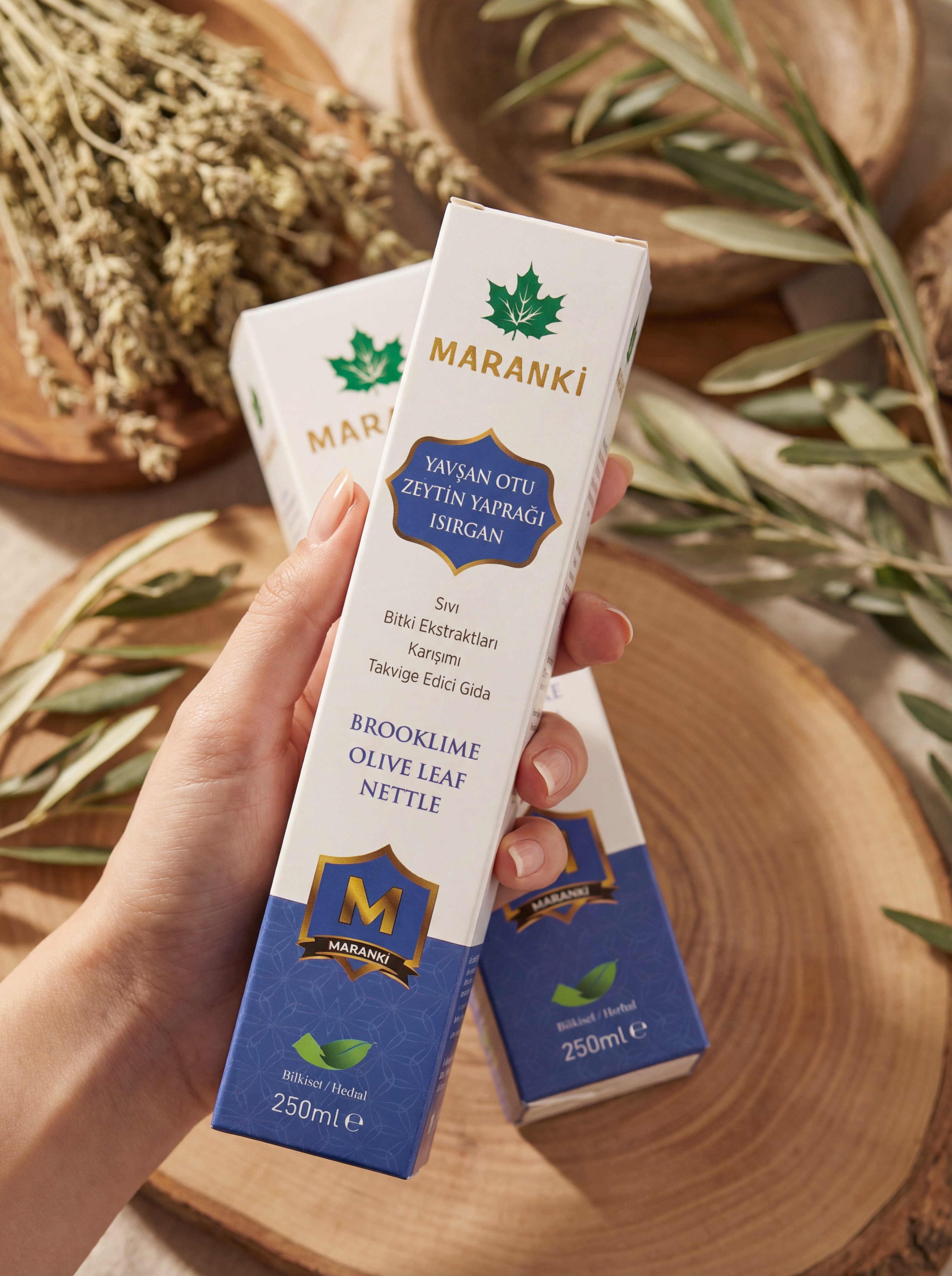 Ahmet Maranki Yavşan Otu – Zeytin Yaprağı – Isırgan Sıvı Ekstrakt 250 ml