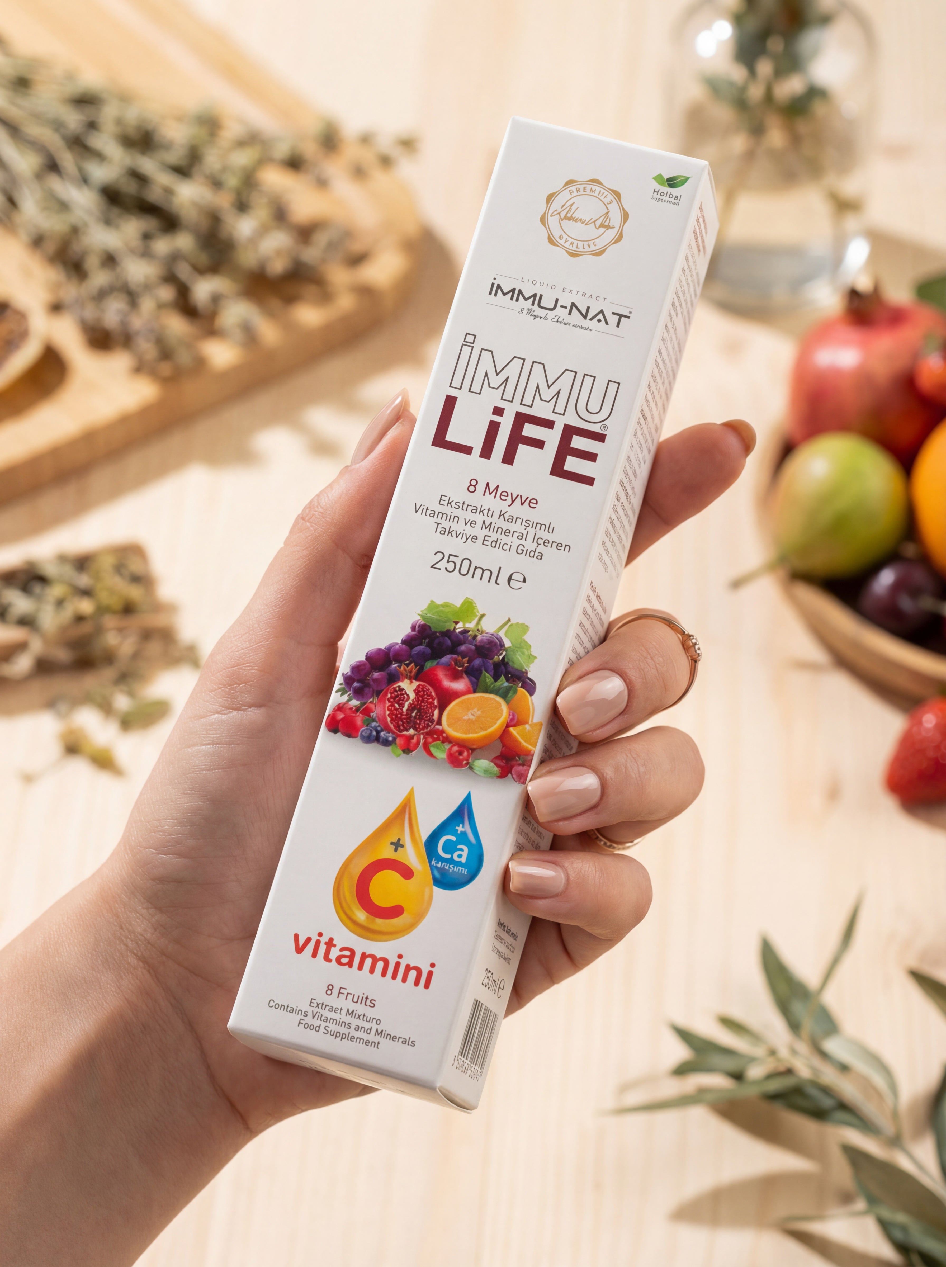 Ahmet Maranki Immu Life 8 Meyve Ekstraktı + C Vitamini Sıvı Takviye 250 ml