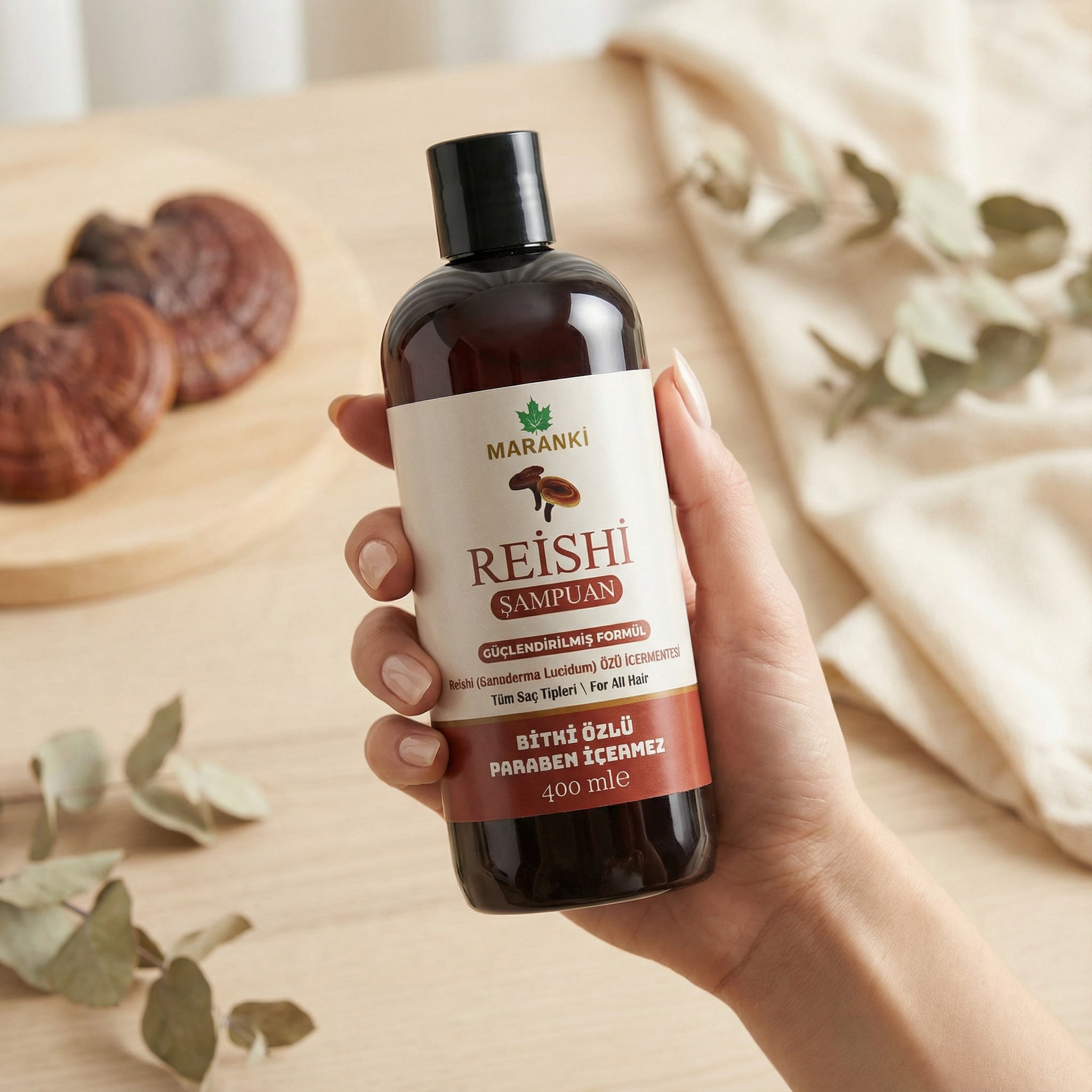 Ahmet Maranki Reishi Şampuan 400 ml – Bitki Özlü, Paraben İçermez