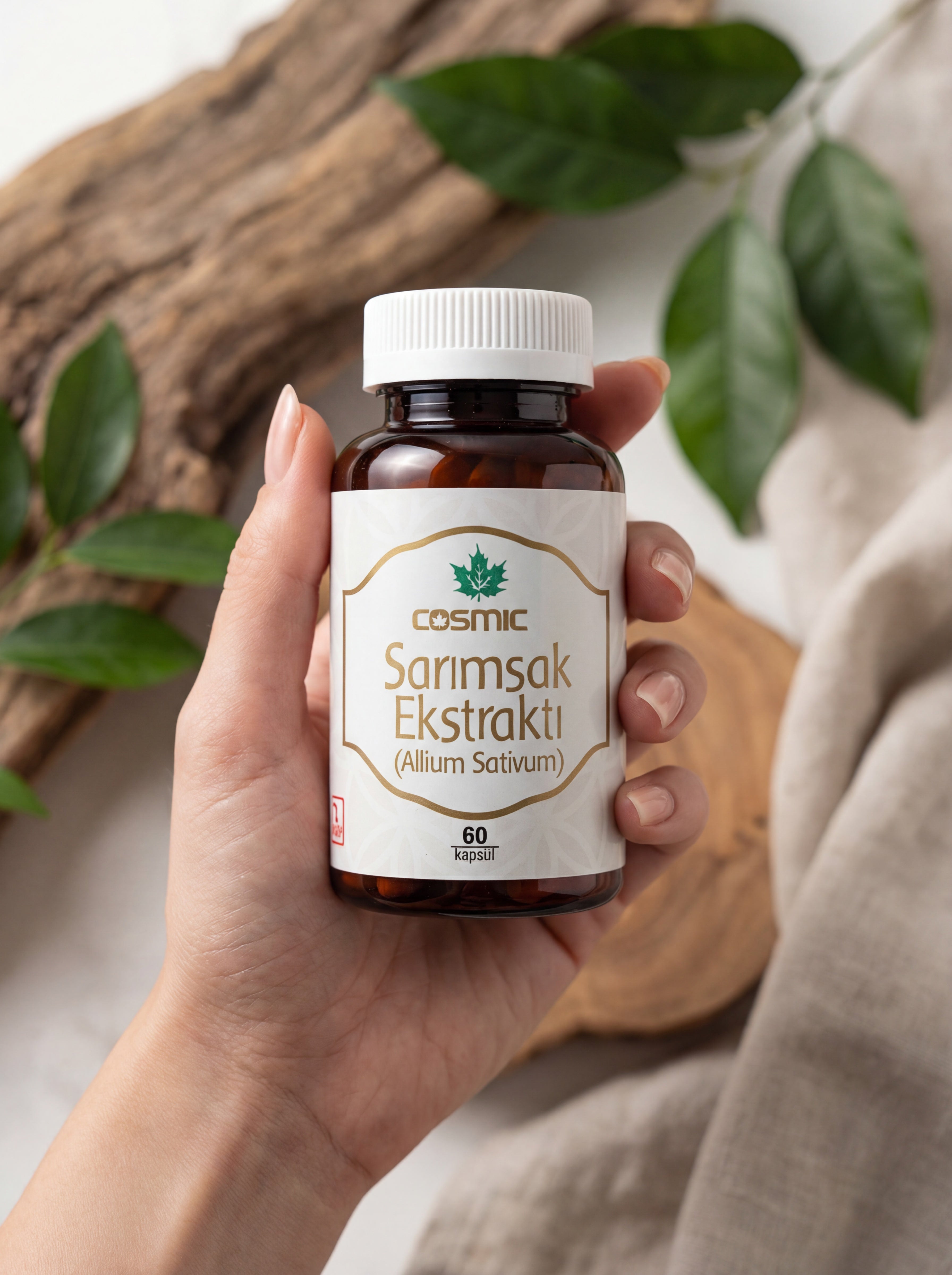 Ahmet Maranki Sarımsak Ekstrakt (Allium sativum) – Bitkisel Takviye (60 Kapsül)